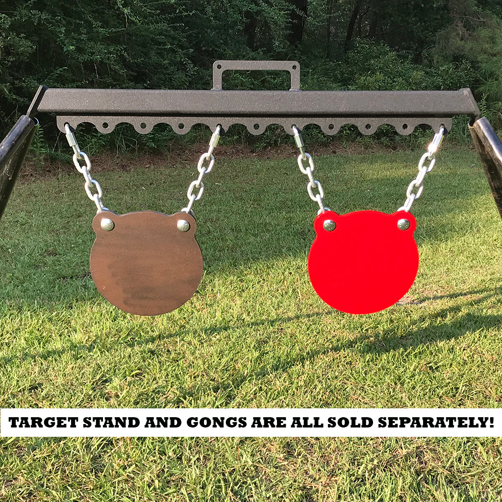 10" AR500 Steel Double Hole Target 1/4", 3/8", 1/2"