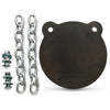 10" AR500 Steel Double Hole Target 1/4", 3/8", 1/2"