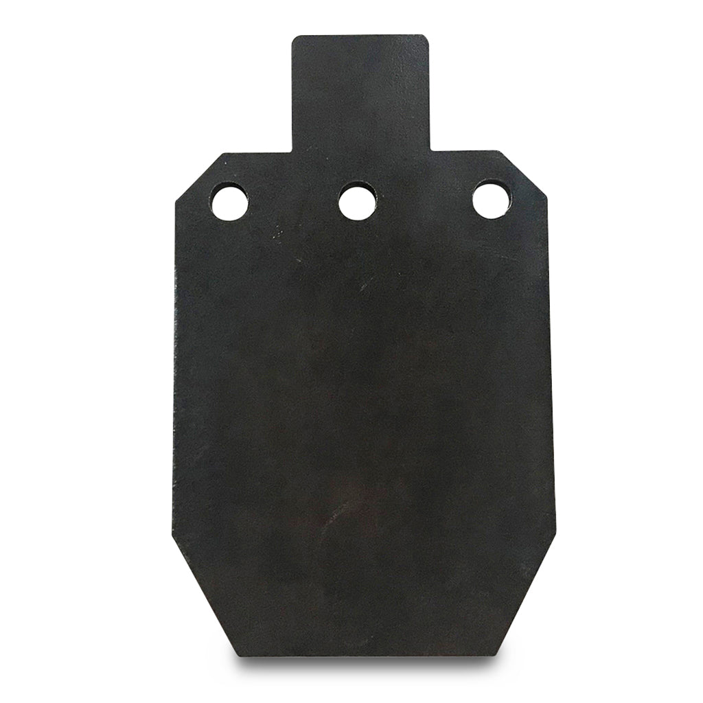 12" AR500 Steel triple hole 3/8" body target