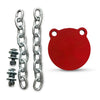 6" AR500 Steel Double Hole Target 1/4", 3/8", 1/2"