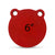 6" AR500 Steel Double Hole Target 1/4", 3/8", 1/2"