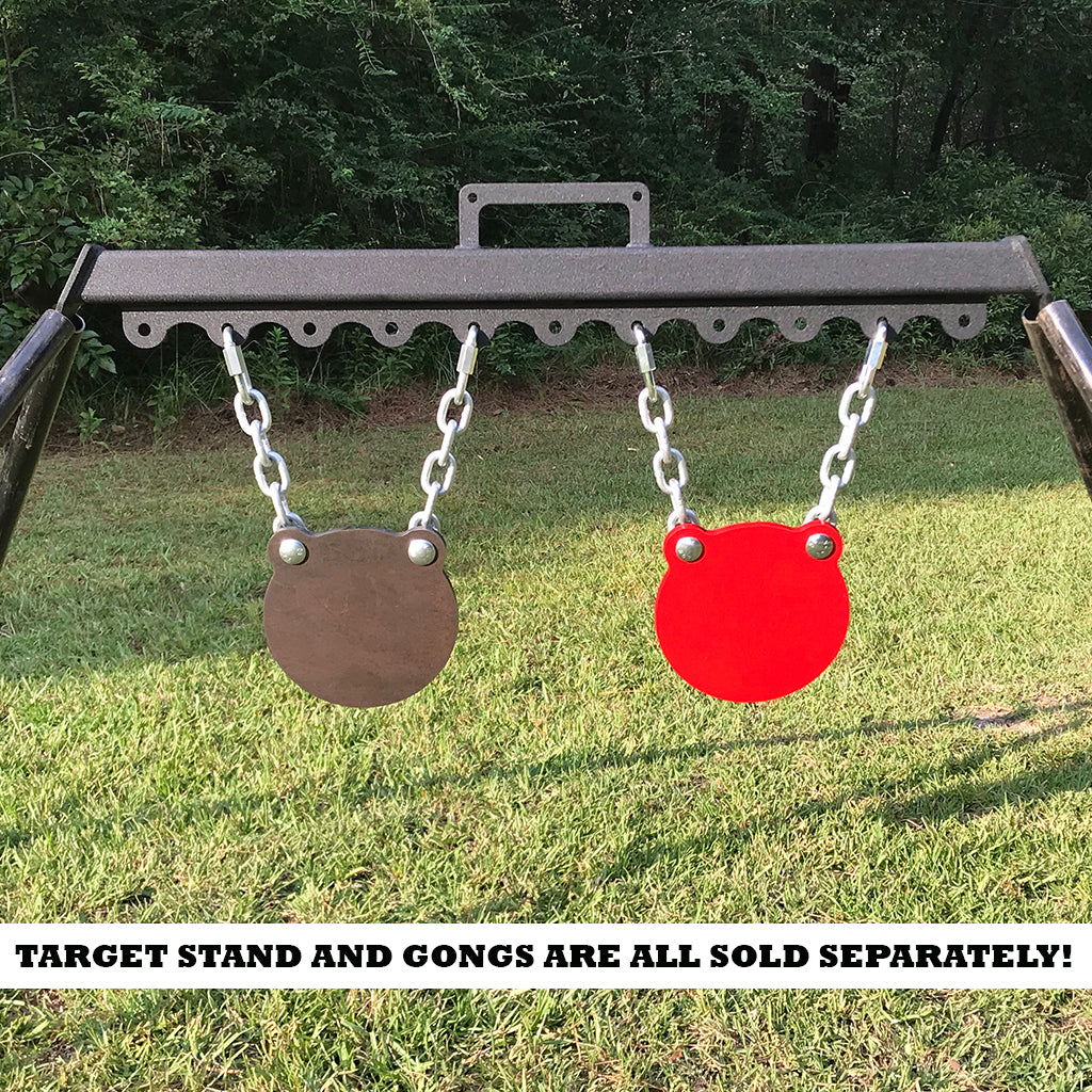 8" AR500 Steel Double Hole Target 1/4", 3/8", 1/2"