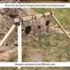 2" x 4" wooden Target stand bracket kit