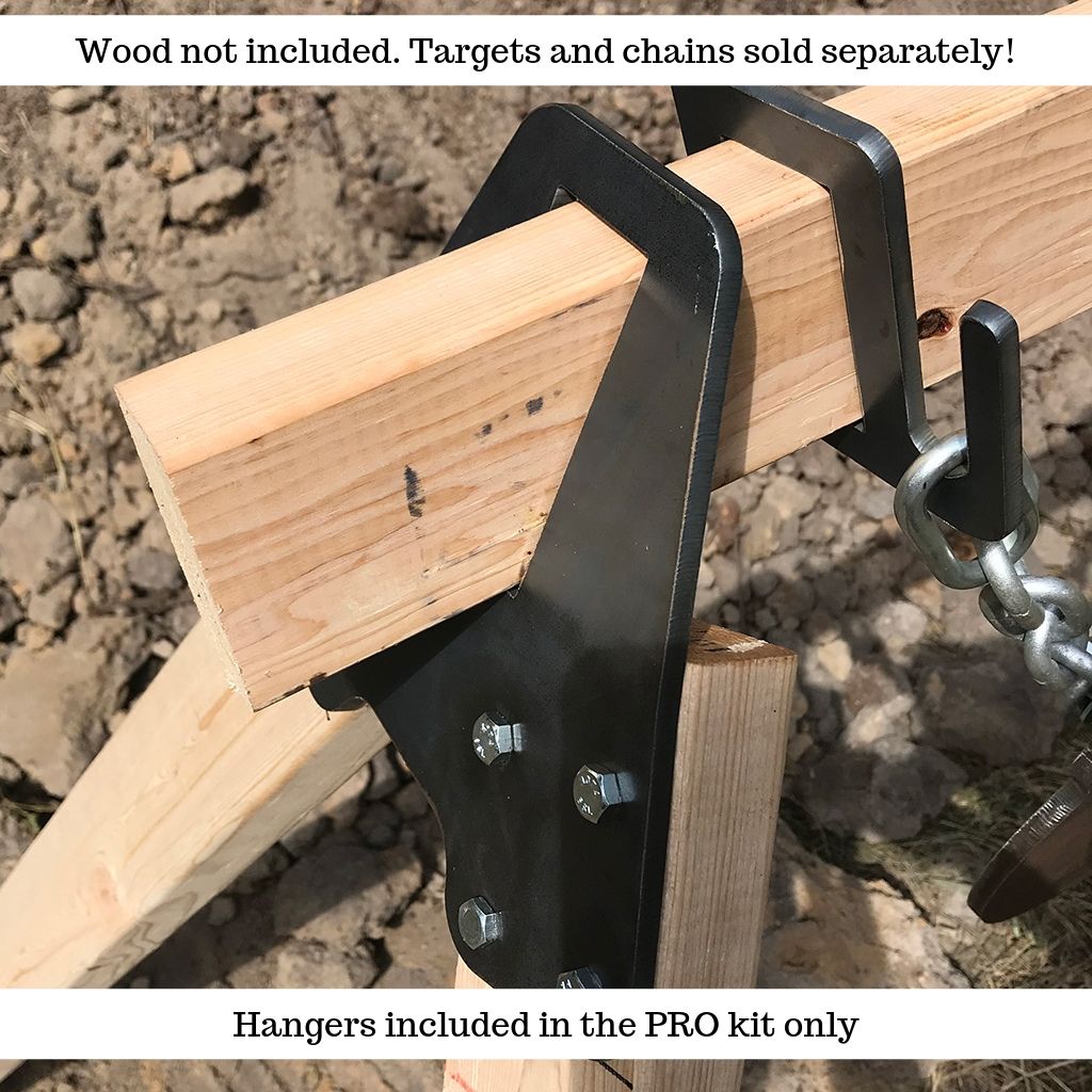 2" x 4" wooden Target stand bracket kit